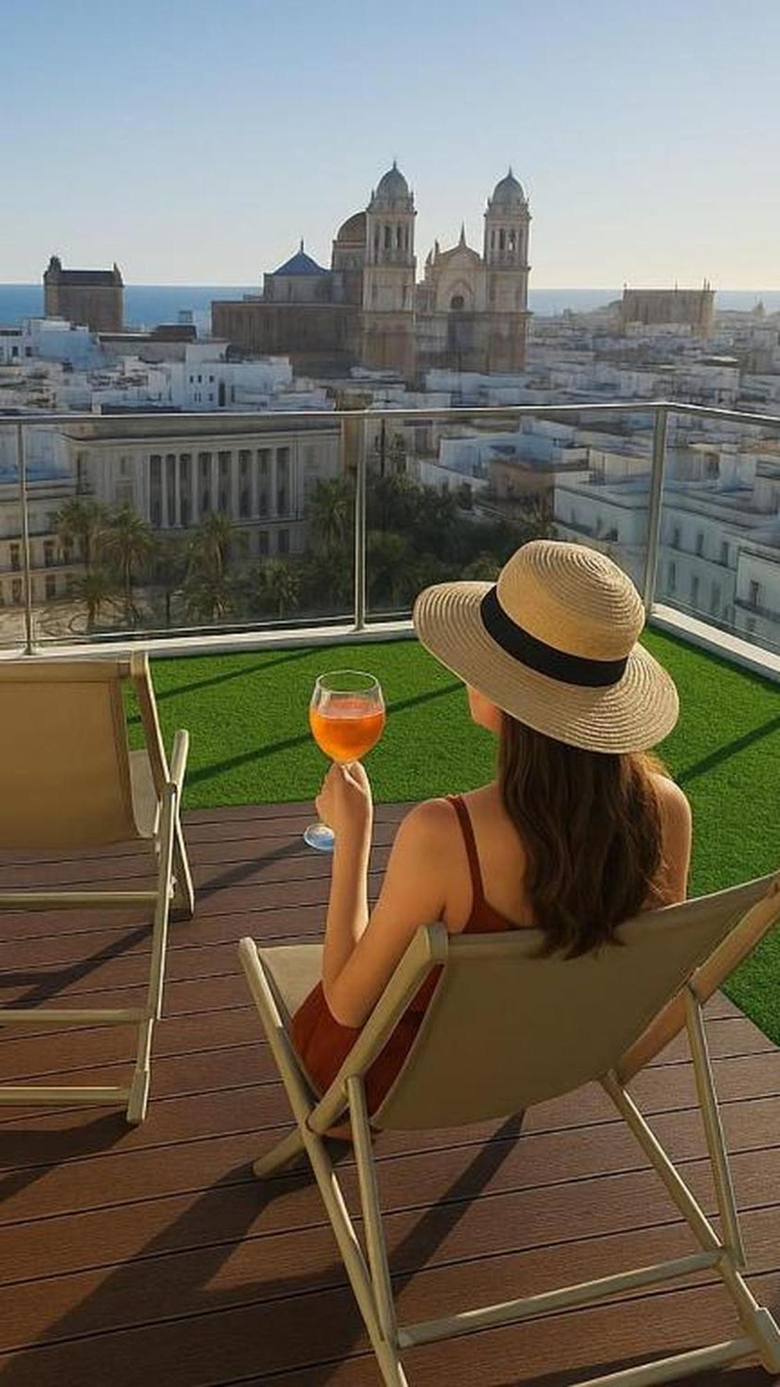 Skyline - Penthouse With 50M2 Private Terrace And Stunning Views Cádis Exterior foto